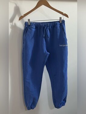 437 Four Three Seven Women Royal Blue Logo Jogger Sweatpants - Small